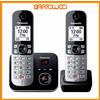 Panasonic KX-TG6862JTB Telefono Cordless Doppio, Segreteria Telefonica, Vivavoce