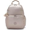 Kipling Maisie Borsa a Tracolla, Borsa a Spalla Compatta Leggera con Chiusura a Zip, Tracolla Regolabile & Scomparti Multipli, Borsa da Viaggio Quotidiana - Tiny Metal Glow