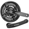 Shimano FC-TY301 chainset 42 / 34 / 24, 6/7/8-speed, 150 mm, with chainguard, bl