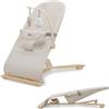 kk Kinderkraft Kinderkraft MIMI, sdraietta per neonati, dondolio naturale, 3 posizioni, Beige