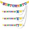 Decoraparty Festone Striscione Bentornato/a/i/e Colorato, Ghirlanda Personalizzabile con Corda Letter Banner Bentornata Bentornati Bentornate Addobbi Decorazione per Casa Maschile Femminile 270 x 20 cm