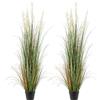 VEVOR Erba Artificiale, Confezione da 2 Erba Artificiale in Vaso 1499 mm, Pianta Finta Fiori di Canna ed Erba per Interni ed Esterni, Casa, Giardino, Ufficio, Decorazione per Casa Ristorante, Verde
