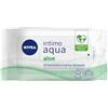 NIVEA Salviettine Intime Aqua Aloe in Confezione da 12 x 15 Pezzi, Salviette Intime con Acqua di Aloe ed Estratti di Magnolia, Salviettine Adatte alle Pelli Sensibili