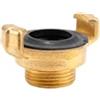 Gardena Pezzo filettato ad innesto rapido in ottone con filettatura esterna: raccordo per tubo flessibile, 26,5 mm (G 3/4 pollice) - filettatura ad es. Per pompe con filettatura interna (7114-20)