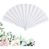 081 Store 60 PEZZI VENTAGLI VENTAGLIO BIANCHI X MATRIMONIO WEDDING SPOSA COMUNIONI FESTE