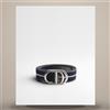 Dior CD Icon Belt Three-Tone Deep Blue Nylon 35mm 158482021 [U]