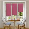 Blindecor Aure | Tenda a rullo traslucida tinta unita senza perforazione - Fucsia, 52 x 180 cm (Larghezza x Altezza) | Dimensioni del tessuto 49 x 175 cm | Tende per interni senza attrezzi