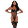 Forplay This and That Contrast - Set lingerie da 150 g, colore: Nero
