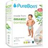 PureBorn 44 Pannolini Taglia 5 (12-17 kg), Ipoallergenico, Ultra assorbente, Pannolini 12-24 mesi, Dermatologicamente testato, Protezione completa, pannolino di alta qualità naturali bambù