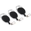 Portachiavi a scomparsa portachiavi 3pcs con moschettone Clip per cintura