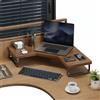 Rialzo Monitor Legno Ergonomico Base in Legno per Computer Salvaspazio
