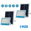 081 Store KIT 2X FARO LED 1000W FARETTO SOLARE CREPUSCOLARE IP66 FOTOVOLTAICO TELECOMANDO