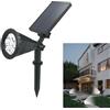 Universo FARO 7 LED PANNELLO SOLARE . RICARICABILE PICCHETTO FARETTO LUCE BIANCA GIARDINO