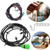 Nessun Marchio Kit Nebulizzatore Acqua 10M Raffrescatore Gazebo Ombrellone Giardino Piscina