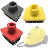 Rosfix Set di 3 spazzole quadrate per Karcher SC1-SC5 | Setole nere | Punte colorate |