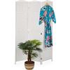 Relaxdays Paravento a 3 Pannelli, Divisore Pieghevole in Legno, HxL: 170 x 120 c