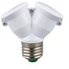 CABLEPELADO Sdoppiatore lampadina E27 | Attacco doppio per lampadine | Sdoppiato