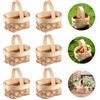 6 Pcs Cestini Matrimonio Mini Piccolo Cestino Intrecciato Di Fiori