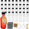 Mispudin 32Pz Mini Bottiglie per Alcolici, 50ml Bottigliette Liquore Mignon, Riutilizzabi