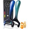 Edelbach Solingen - Set di 2 pelapatate e asparagi, coltello da cucina