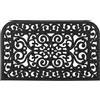 Relaxdays Zerbino in Gomma, Effetto Ghisa, 75x45 cm, Antiscivolo, Impermeabile,