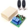 Dieserc Ricevitore RF 433 MHz 2 canali relè 220V con 2 telecomandi, wireless