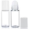 Essenciales Contenitore Roll-On Riempibile da 50 ml 2 Bottigliette in Vetro Tras