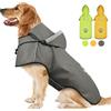 DQGHQME Impermeabile Cane Cappotto Impermeabile per Cani con Cappuccio e Foro per