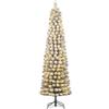 Black Box Trees Harma - Albero di Natale artificiale sottile con luci a LED, altezza 185 x diametro 63 cm, colore: Verde