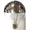 RELCO Lampadina LED Premium a filamento Globo 5W Cupola argentata attacco E27 3000K