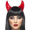 SMIFFYS Smiffy's 21425 - Devil Corna Rossa per Caschetto, Taglia Unica