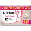 Demak'up Cocoon Dischetti Struccanti in Cotone, 425 Unità | Maxi Formato, 5 Confezioni da 85 Pezzi, 425 Dischetti Totali, Morbidi e Resistenti