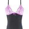 Baci Lingerie bac3148purq Merry Widow più Perizoma Spago insieme di giarrettiera, Nero, XL Nero X-Large