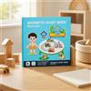 Libro Adesivi Riutilizzabili Stacca e Attacca Quiet Book Educativo per Viaggio