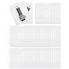 uxcell 50 Pcs sacchetti PVC 6.3"x4.3" con zip per gioielli