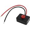 Uxcell DC 12V 2A Adhesive Base Push Button Momentary Action Wired Switch for Car
