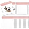 uxcell 25 Pcs Sacchetti EVA 4.7x4.3 Pollici per Gioielli con Zip Autosigillanti, Rosa