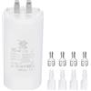 uxcell CBB60 60uF Condensatore 1Pz AC450V 4 Pin Doppio Ingresso con Guaina