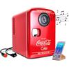 MINI FRIGO DA CAMERA 4L FRIGORIFERO PORTATILE CON ALTOPARLANTE WIRELESS COCA COL