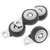 4 Sets Ruote Girevoli Silenziose Mobiletto Piroettanti Rotelle Per Mobili
