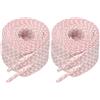 2 paia lacci per scarpe sportive, 55 pollici per sneakers, rosa/bianco