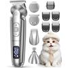 TOSATRICE PER CANI E GATTI 4 IN 1 PROFESSIONALE IPX7 IMPERMEABILE RASOIO ELETTRI