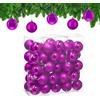 Relaxdays Palline di Natale, Set da 50 Palle Albero, Addobbi Natalizi, ∅ 6 cm, S