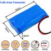FMA Batteria Ricaricabile Li-ion 7.4V 2200mAh Protetta per Megafono Altoparlante