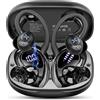 Poounur Cuffie Bluetooth Sport, in Ear Cuffie Bluetooth 5.4 con 3D Bass HiFi Ste