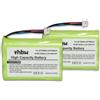 vhbw 2x Batteria per KIR 3040 3020 Z3020 4080 4040 4020 3340 200903 T-PLUS2 800mAh