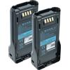 EXTENSILO 2x Batteria per Kenwood TK-5230 NX-5400 P25 NX-5200 NX-5300 NX-5000 3400mAh 7,4V