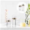 2 PCS Contenitori Per Cosmetici Da Viaggio Bottiglie Pompa Airless