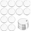 uxcell 10Pcs Charm pendenti in acciaio inox per stampaggio 6mm/0.24\" argento