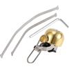 uxcell Campanello per bicicletta Trigger 75DB Squillo nitido Suono forte Corno Tono oro